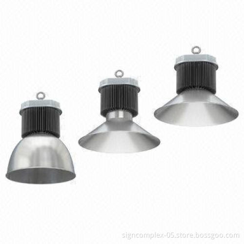 200W LED High Bay Lights with Cree XML LEDs and Die-casting Aluminum Alloy, Glass Lens